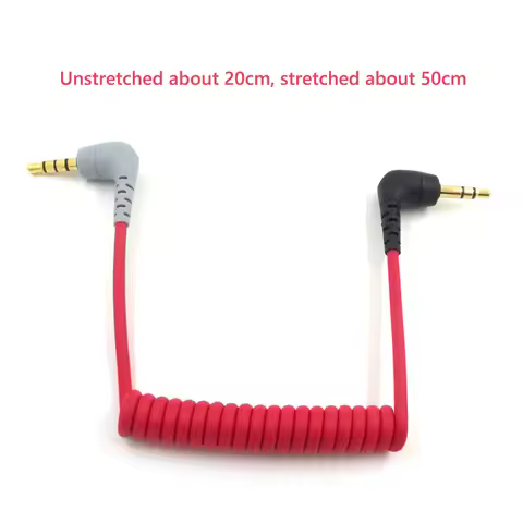 Replacement 3.5mm TRS to TRRS Patch Cable for Rode SC7 Cable for iPhone RODE Sc7 By VIDEOMIC GO Vide