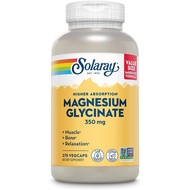 Kapsul Magnesium Glycine SOLARAY, Ekstrak Bio-Alkali dengan Magnesium Diglycine, Kadar Penyerapan Le