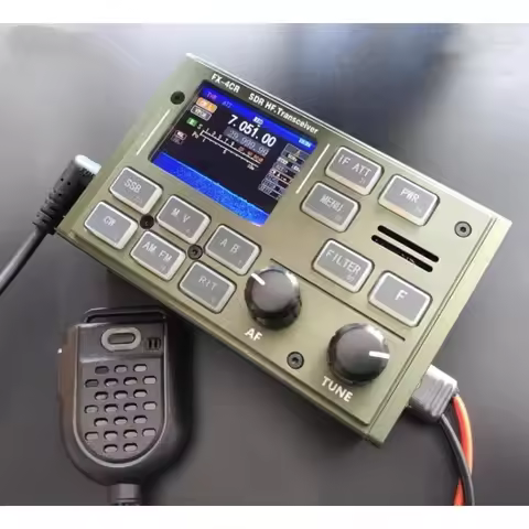 New FX-4CR HF SDR Transceiver 20W Amateur Radio SSB CW AM FM TX 3.5M-29MHz RX 500KHz-50MHz Build in 