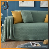 Sofa cover set with Nordic style sofa full cover fabric seasonal sofa cover cloth woolen sofa cushion