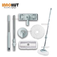 Innohut MTL-578 Dual Mop Head Spin Mop Replacement Accessories Mop Pad Mop Plate and Mop Handle