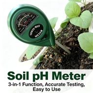 Soil Tester Meter pH Tanah Moisture Meter for 3 in 1 Soil pH Meter pH Kebun SHS