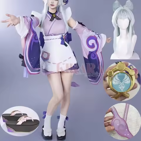 ABC123Yumemizuki Costume Game Impact Cosplay Wig for Women Maid Dress Mizuki Shoes Role Play Outfits