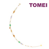 TOMEI Five Blessings Jade Bracelet, Yellow Gold 750
