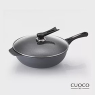 【義大利CUOCO】大寶T3系列鈦晶岩炒鍋34cm(附蓋)