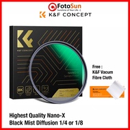 Vintage K&F Nano-X Black Mist / Black Diffusion 1/4 1/8 Vintage Cinematic Soft effect filters