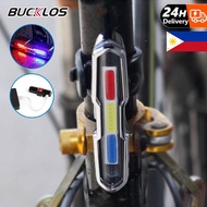 BUCKLOS Tail Light Bike LED Bike Light Waterproof Rechargeable Signal Lights Bicycle Accessories