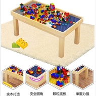 Children's Building Block Table Multi-Functional Study Table Solid Wood Sand Table Compatible with Assembled Toy Table