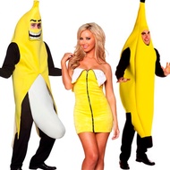 Banana Costume Cartoon Doll Costume Banana Clothes Party Funny Costume Fruit Adult Men Women Banana 