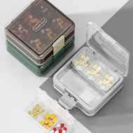 Double-layer Cutable Pill Box Convenient Small Pill Box Mini Three-Day Sub-Packing Pill Box Medicine Pill Portable Storage Box