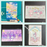 (🇸🇬🚚💨AUTHENTIC collectible) led sumikkogurashi my sweet piano and my melody kuromi ezlink card erp