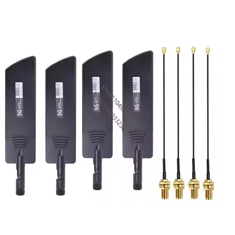 4Pcs 5G 4G LTE Antenna 600-6000MHz SMA Male With IPX MHF4 Pigtail For RM530N-GL RM520N-GL RM520N-EU