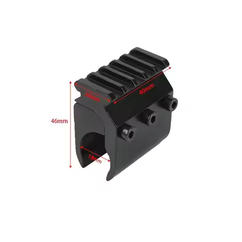 M4 M16 AR15 Airsoft Sight Mount Single Rail Tube Clamp Aluminum Picatinny Rail Lasers Scope Airsoft 