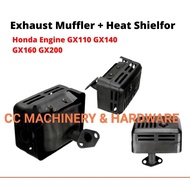 (Ready Stock) Honda Engine GX160 168F.5.5HP 6.5HP 7.0HP 7.5HP 8.0HP Exhaust Muffler Ekzos Gx160