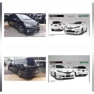 Toyota Wish Admiration Modellista bodykit Spoiler