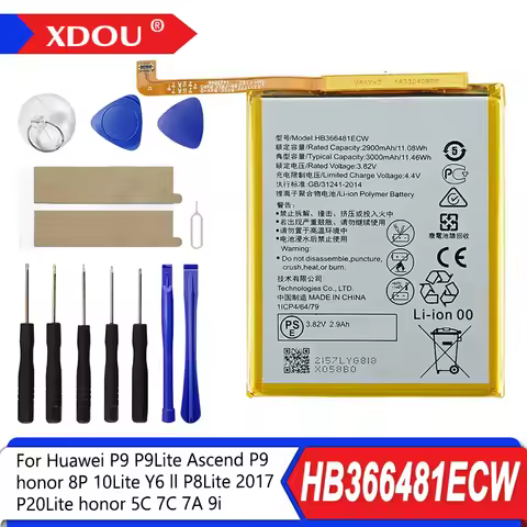 Brand-New HB366481ECW For Huawei p9 /p9 lite/ honor 8/ p10 lite/ y6 II/ p8 lite 2017/ p20 lite /hono