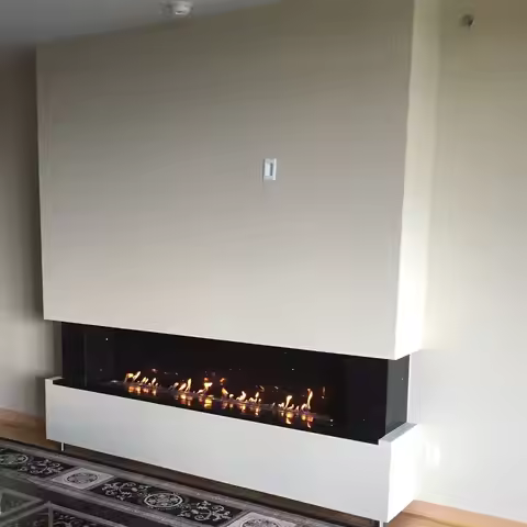 Inno-Fire 30 inch indoor ethanol burner wifi bio fireplace google alexa voice enabled