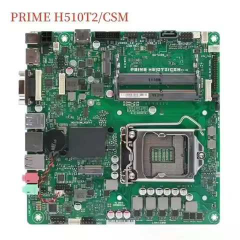 For PRIME H510T2/CSM Motherboard 64GB LGA 1200 DDR4 Support 10th 11th CPU Mini-ITX Mainboard 100% Te