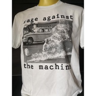 เสื้อวงนำเข้า Rage Against the Machine Burning Monk On Fire RATM Nu Metal Hiphop Rock Rap Retro Styl