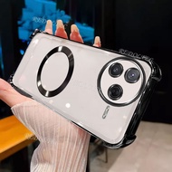POCO F7 Pro F7Ultra Case Magnetic Shockproof Transparent With Magnet Ring 2025 New Design Clear Casi