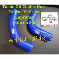 TURBO OIL COOLER HOSE (SILICON) PROTON EXORA CFE,PREVE,SUPREMA (1SET/HOSE/CLIP)