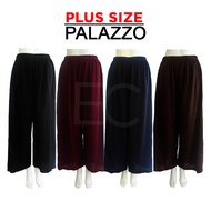 (HARGA BOOM) PLUS SIZE Seluar Palazzo Plain Design Wanita / Palazzo Plain Long Pants Lady / Selaur C