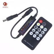 abongsea 1 Set RF Wireless 14Keys 2.4G Remote Control DC12V LED Dimmer 24V 5V 6A For 2835 5050 Singl