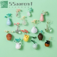 AARON1 Mini Vase Fridge Magnets, Decorative Unique Vase Refrigerator Magnet, Creative Small Resin Ha