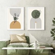 Boho Abstract Geometric Line Black Beige Wall Art Posters Canvas Painting Modern Home Living Room Be