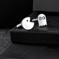 Creative Cufflinks Packman Ghost Eating Beans Cuff Nails Greedy Snake Unique Men's Gift Accessories