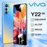 【Bisa COD】Hp murah VIVQ Y22+ NFC Handphone 7.5 lnci 5G Smartphone 16/512GB Android promo trade in hp