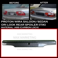 PROTON WIRA SALOON SEDAN OE SPOILER ITIK FULL FITING /HIGH QUALITY PRODUCT (UNPAINT/WITH PAINT-PIANO