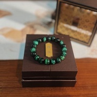 綠色虎眼石手串天然水晶珠子手鏈禮盒裝