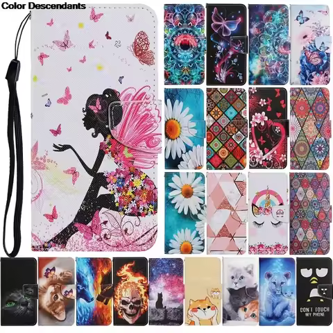 For Samsung Galaxy A05s SM-A057 A 05S A15 Case Ethnic Style Book Capa for Samsung A05S A15 A34 A54 A
