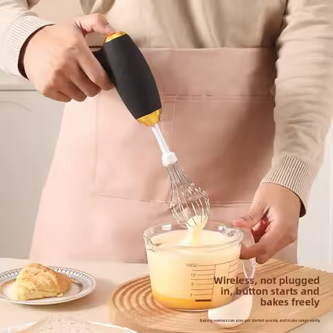 USB electric mixer, egg beater, 3-speed gun mixer, used to mix cream, batter, desserts, and make foo