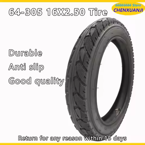64-305 16x2.50 Tire 16 Inch Tyres 16*2.50 Tyre for Kids Bike Electric Scooters Bicycle Wheelbarrow B