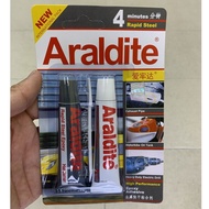 Araldite Steel Filled 4 Minute HIGH PERFORMANCE EPOXY ADHESIVE GLUE BLUE 2x15ml