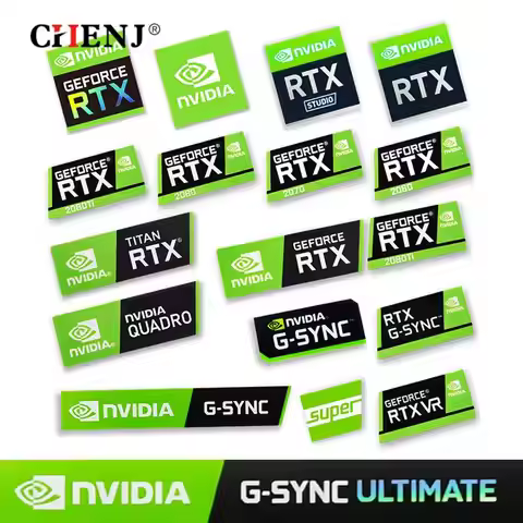 HOT Sale Graphics Card Sticker RTX 2080Ti 2070 2060 TITAN VR GTX 1650 1660Ti Label