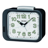 Seiko QHK028K QHK028KN Quiet Sweep Bell Alarm Clock(Black)