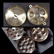 7.5" Traditional Brass Bahulu Mould / Kuih Bahulu Acuan Tembaga / Copper Cake Mould