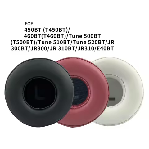 Replacement Protein Ear Pad for JBL Tune 450BT/460BT/500BT/510BT/520BT Headphones Soft Foam Ear Cush