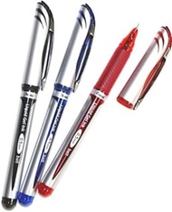 Pentel Energel stick Liquid Gel Pen, 0.5mm, Fine Line, Needle Tip, Black.blue.red Ink-value set of 3 (with Values Japan Original Discription of Goods)