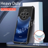 For Redmi 14C Redmi14C 4G 5G 2024 Anti Drop Transparent Armor Acrylic Shockproof Camera Lens Protect