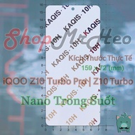 IQOO Z10 Turbo Pro - Z10 Turbo - Z9 Turbo - Z9 Turbo+ Nano Flexible Tempered Glass (Clear and Matte)