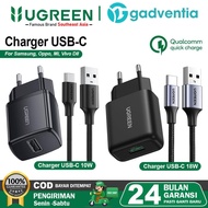 UGREEN Charger Set USB Type C Fast Charging 10w 15w 18w for Samsung A04s A12 Oppo A5 A9 2020 50459