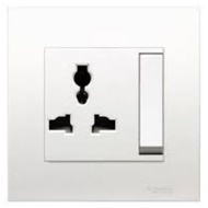 SCHNEIDER VIVACE 13A UNIVERSAL SWITCH SOCKET WHITE