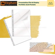 Elephant Presentation File A4 Display Portfolio 10 | 20 Pockets | Alle Karle