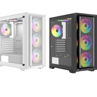 Venomrx Aegon Tempered Glass PC Case Black White