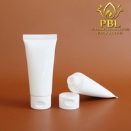 10ml White Tube Bottle 10ml Fliptop Bottle/ 10ml SunScreen Bottle/ 10ml Cosmetic Bottle/ - White