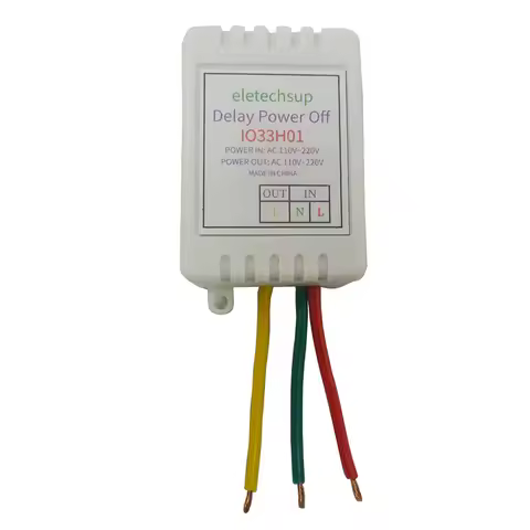 AC110-220V 1-way Adjustable Disconnection Delay Controller Timer 7A Max 180Min Delay Power-off Relay